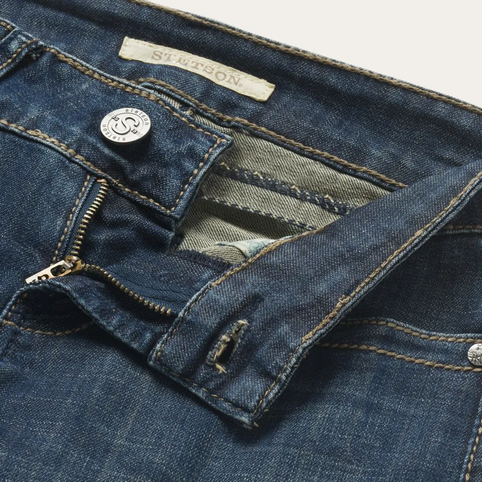 Online Stetson 818 Bootcut Jean With "S" Back Pocket Blue