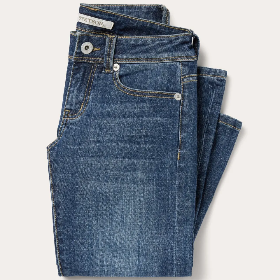 Outlet Stetson 816 Classic Bootcut Jeans Blue