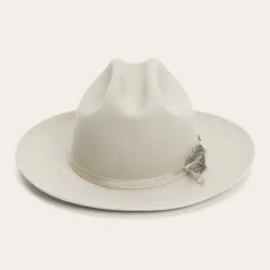 Hot Stetson 1865 Distressed Open Road Royal Deluxe Silverbelly