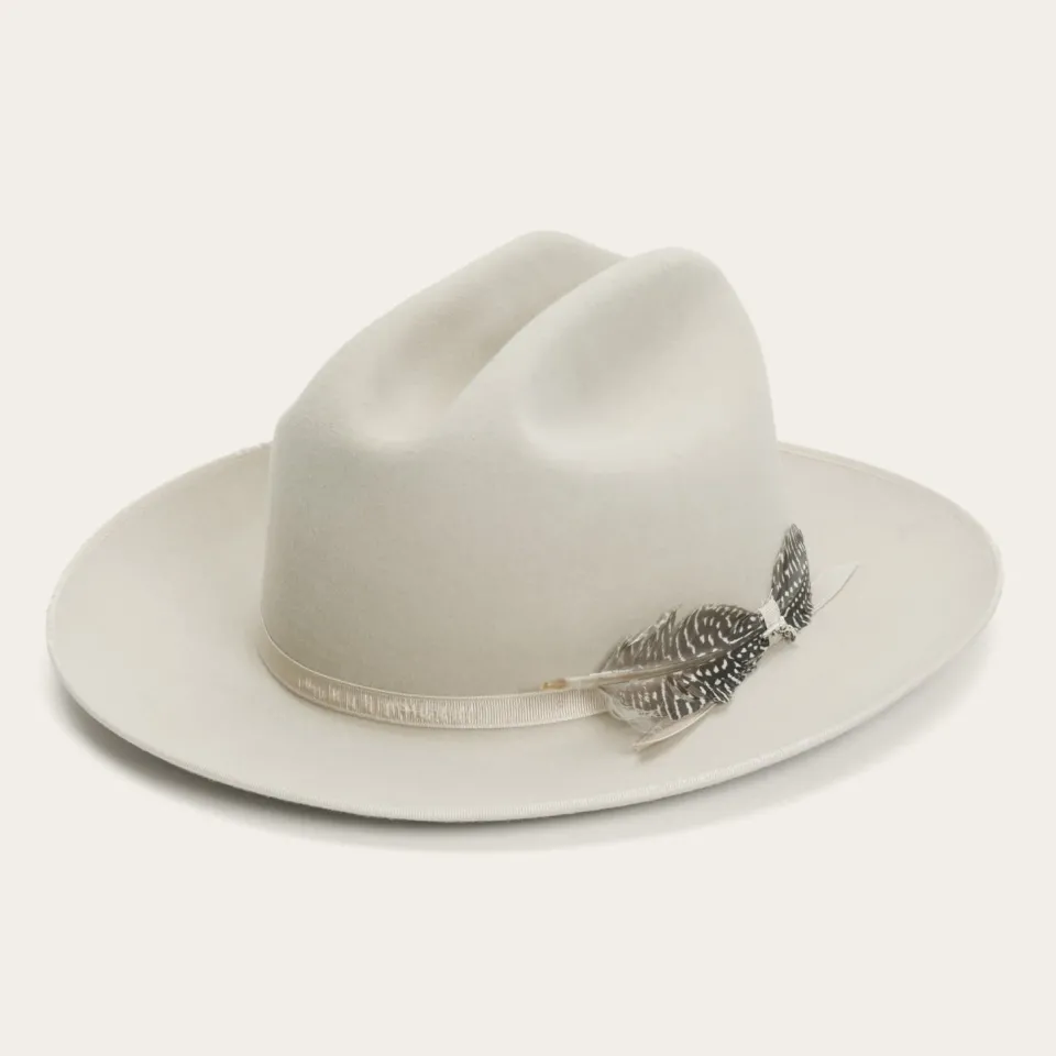 Discount Stetson 1865 Distressed Open Road Royal Deluxe Silverbelly