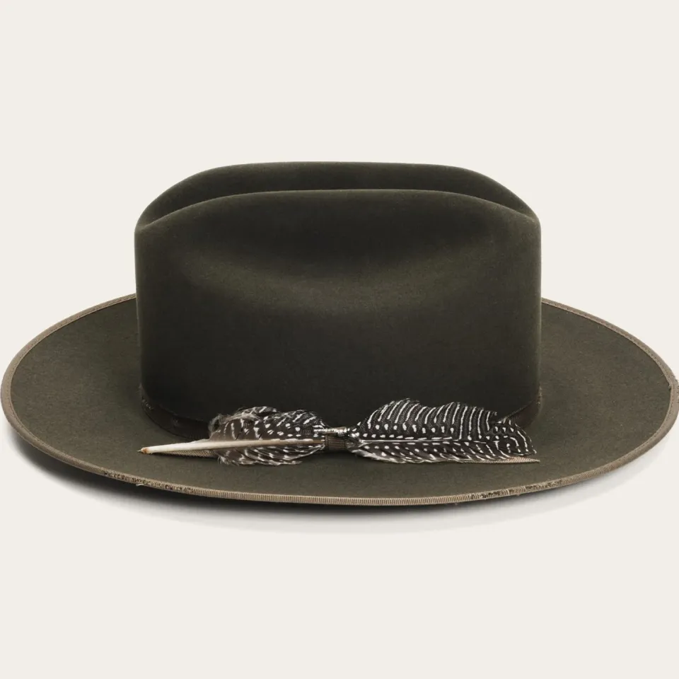 Stetson 1865 Distressed Open Road Royal Deluxe Silverbelly
