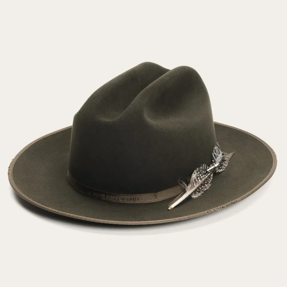 Discount Stetson 1865 Distressed Open Road Royal Deluxe Silverbelly