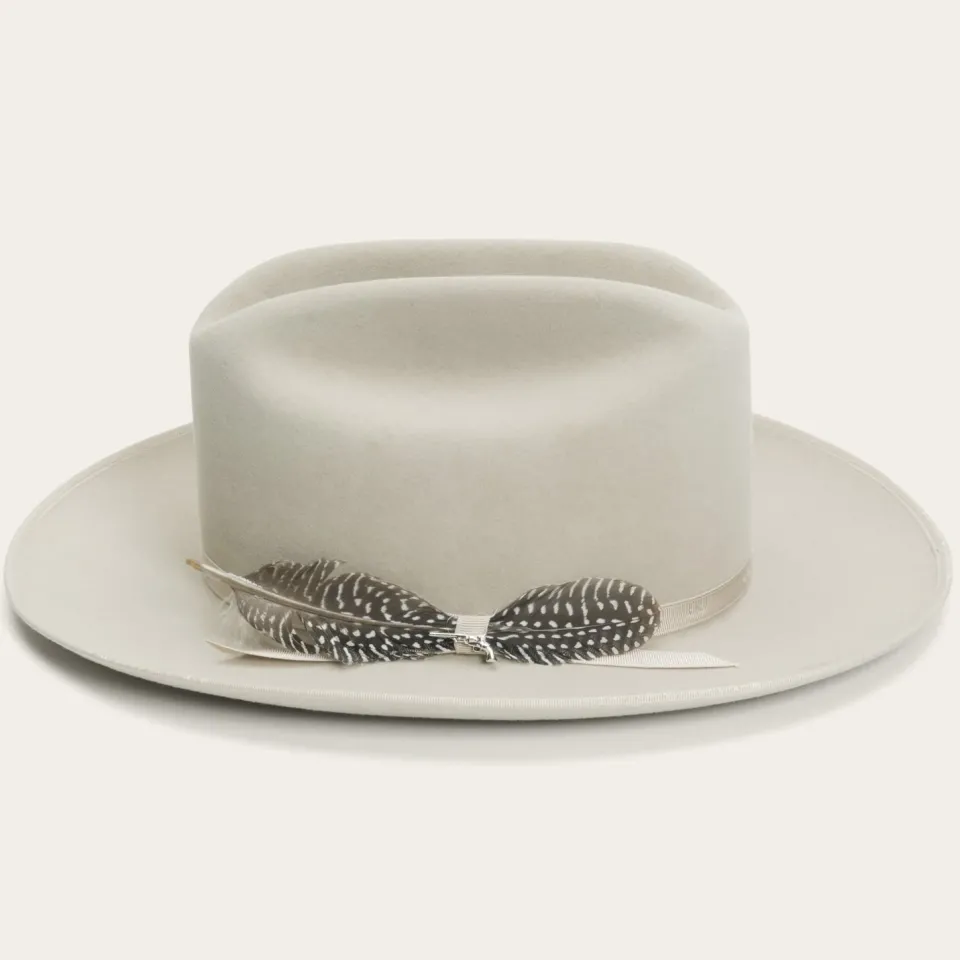 Stetson 1865 Distressed Open Road Royal Deluxe Silverbelly