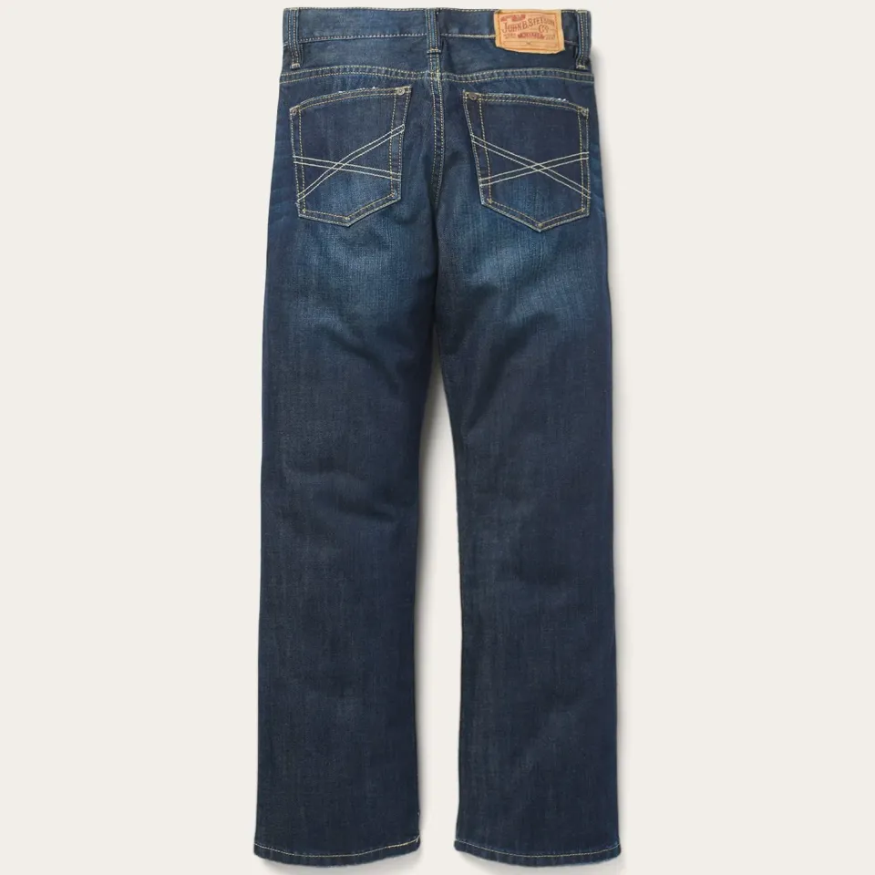 Hot Stetson 1312 Fit Destructed Jeans Blue
