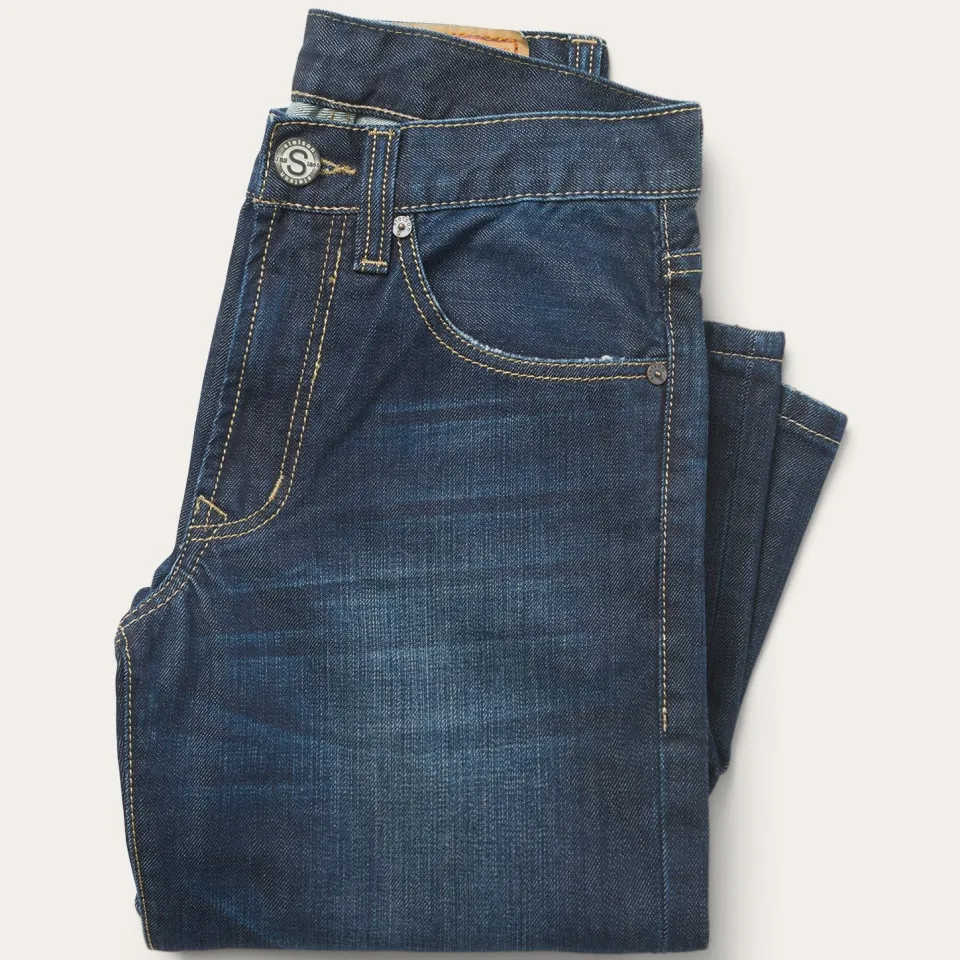 Hot Stetson 1312 Fit Destructed Jeans Blue