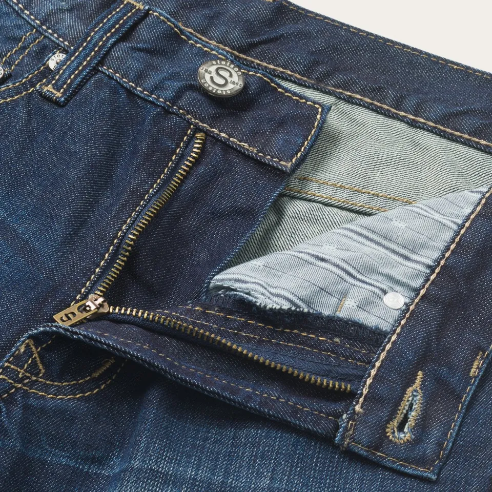 Hot Stetson 1312 Fit Destructed Jeans Blue