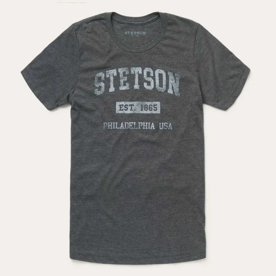 Hot Stetson 1865 Graphic Tee Grey