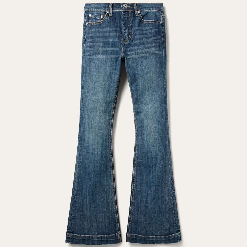 Clearance Stetson 921 High Rise Flare Jeans Blue