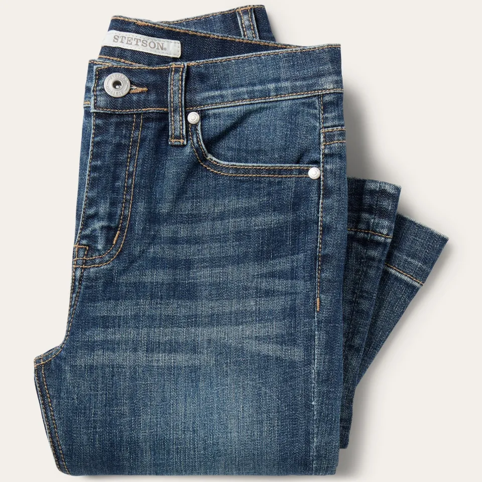 Clearance Stetson 921 High Rise Flare Jeans Blue