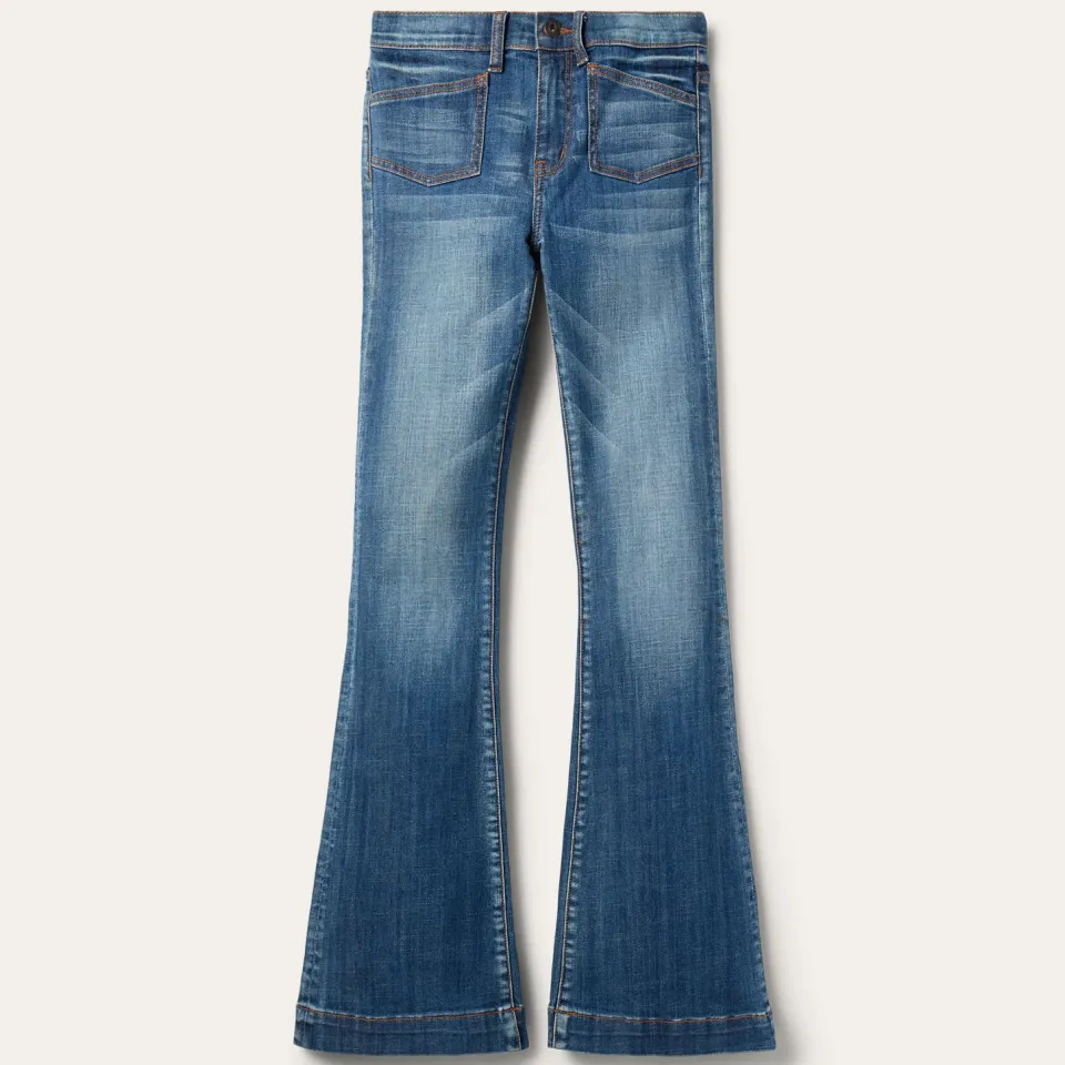 Best Stetson 921 High Rise Flare Jeans Blue