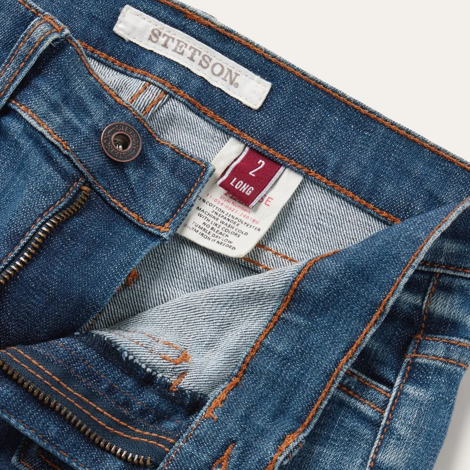 Best Stetson 921 High Rise Flare Jeans Blue