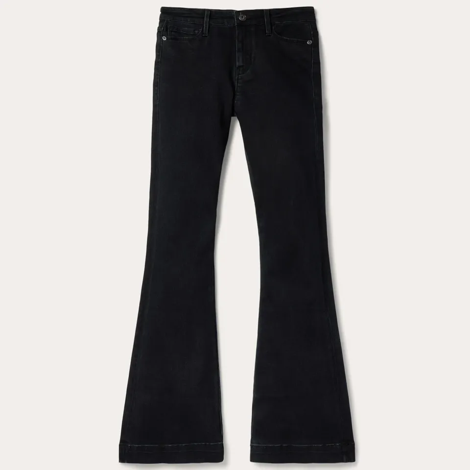 Hot Stetson 921 High Rise Flare Jeans Black