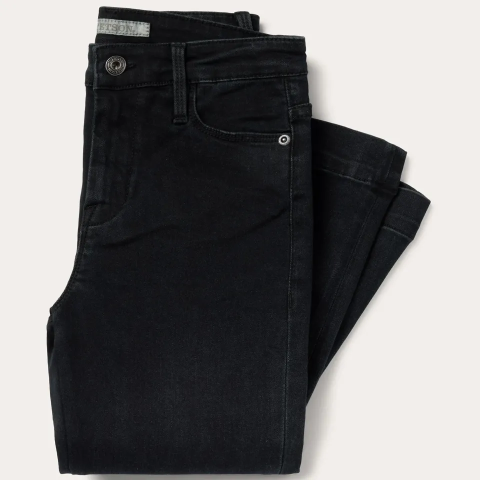 Hot Stetson 921 High Rise Flare Jeans Black