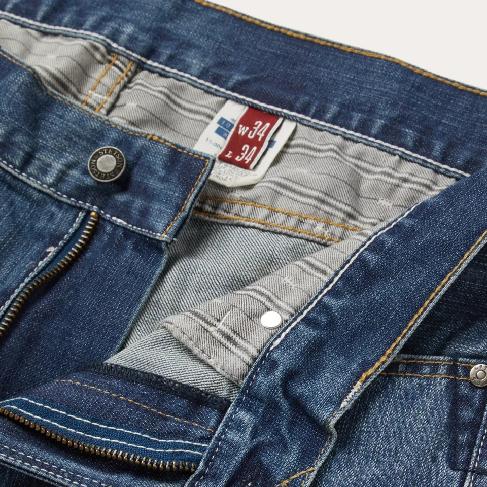 Best Stetson 1014 Rocker Fit Jean Blue
