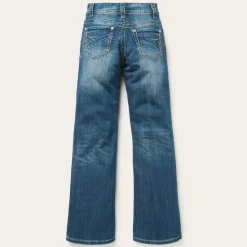 Stetson 214 Trouser Fit Jean With Deco Back Pocket Blue