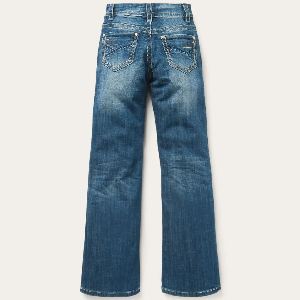 Stetson 214 Trouser Fit Jean With Deco Back Pocket Blue