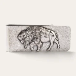 Hot Stetson American Buffalo Money Clip Sterling Silver