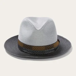 Outlet Stetson Andover Milan Fedora Grey Black