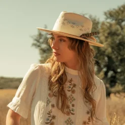 Hot Stetson Andromeda Vented Straw Fedora Natural