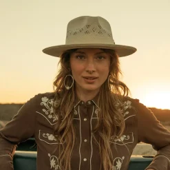 Hot Stetson Andromeda Vented Straw Fedora Natural
