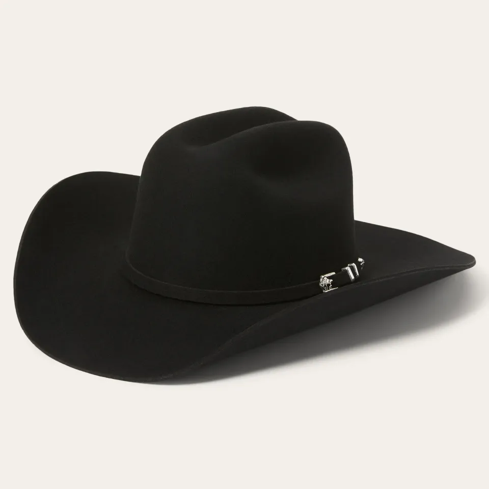 Outlet Stetson Apache 4X Cowboy Hat Black