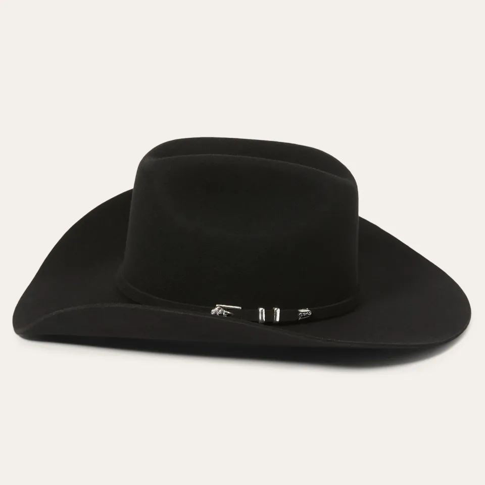 Outlet Stetson Apache 4X Cowboy Hat Black