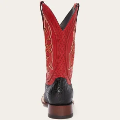 Discount Stetson Arlington Teju Red Matte Cowboy Boot Black