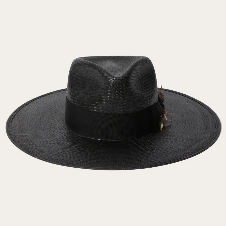 Best Stetson Atacama Straw Fedora Black