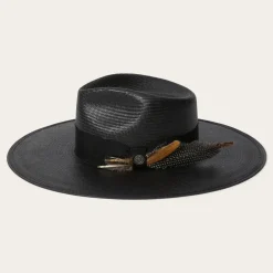 Best Stetson Atacama Straw Fedora Black
