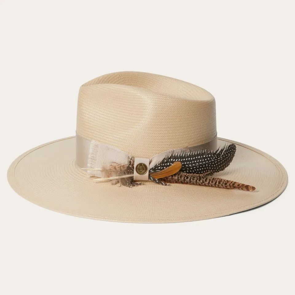 Clearance Stetson Atacama Straw Fedora Black