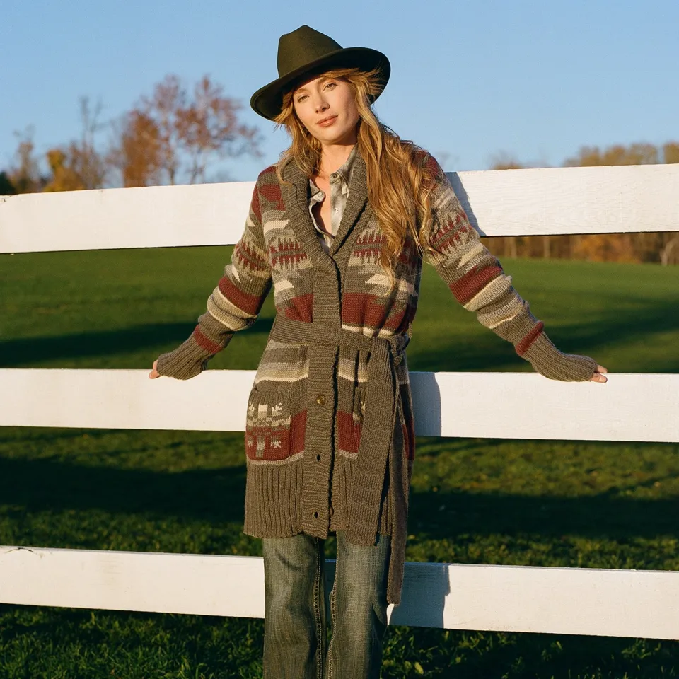 Discount Stetson Aztec Belted Cardigan Multi