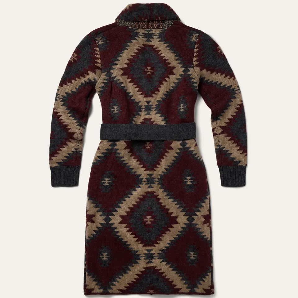 Clearance Stetson Aztec Duster Sweater Wine