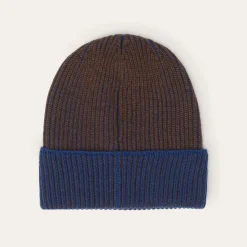Hot Stetson Beanie Merino Wool Brown/Blue