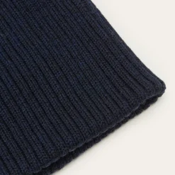 Outlet Stetson Beanie Reversible Merino Wool Navy/Blue