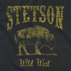 Clearance Stetson Bison Graphic Tee Black