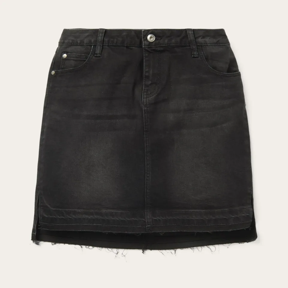 Discount Stetson Denim 5-Pocket Skirt Black