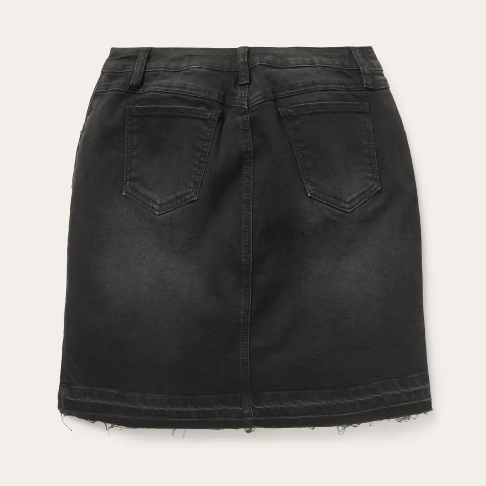 Discount Stetson Denim 5-Pocket Skirt Black
