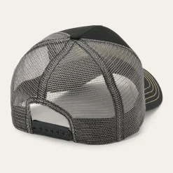Outlet Stetson Embroidered 1865 Trucker Cap Black