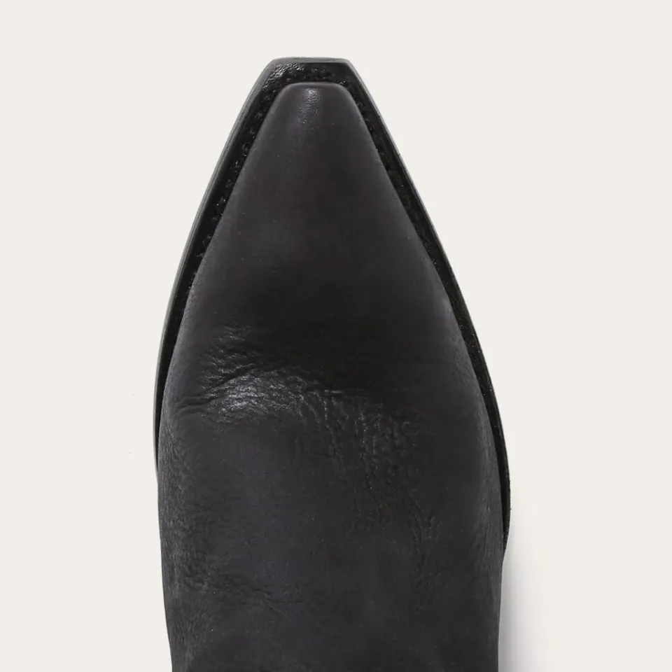 Sale Stetson Fringe Over-The-Knee Leather Boot Black