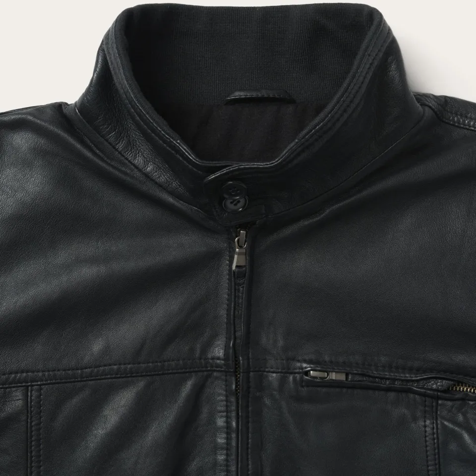 New Stetson Leather Jacket Black