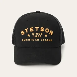 Hot Stetson Western Patch Trucker Cap Black