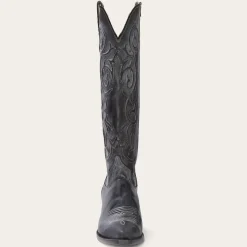Hot Stetson Blair Corded Side Zip Cowboy Boot Black