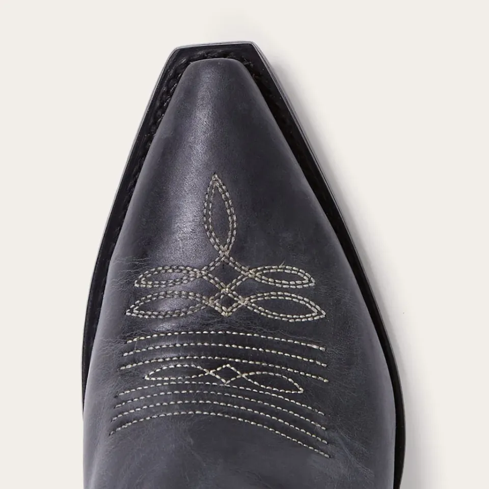 Hot Stetson Blair Corded Side Zip Cowboy Boot Black
