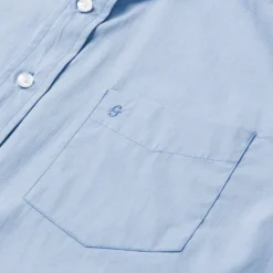 Sale Stetson Solid One-Pocket Snap-Front Shirt Blue