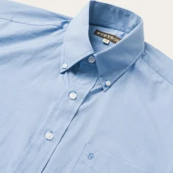 Clearance Stetson Solid One-Pocket Snap-Front Shirt Blue