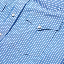 Stetson Western Stripe Shirt Blue