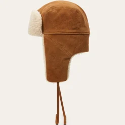 New Stetson Bomber Cap Calf Split Brown