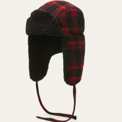 Hot Stetson Bomber Cap Shadow Plaid Red/Black Check