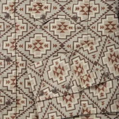 Online Stetson Aztec Poplin Western Shirt Brown