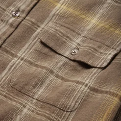 Online Stetson Flannel Button-Front Shirt Brown